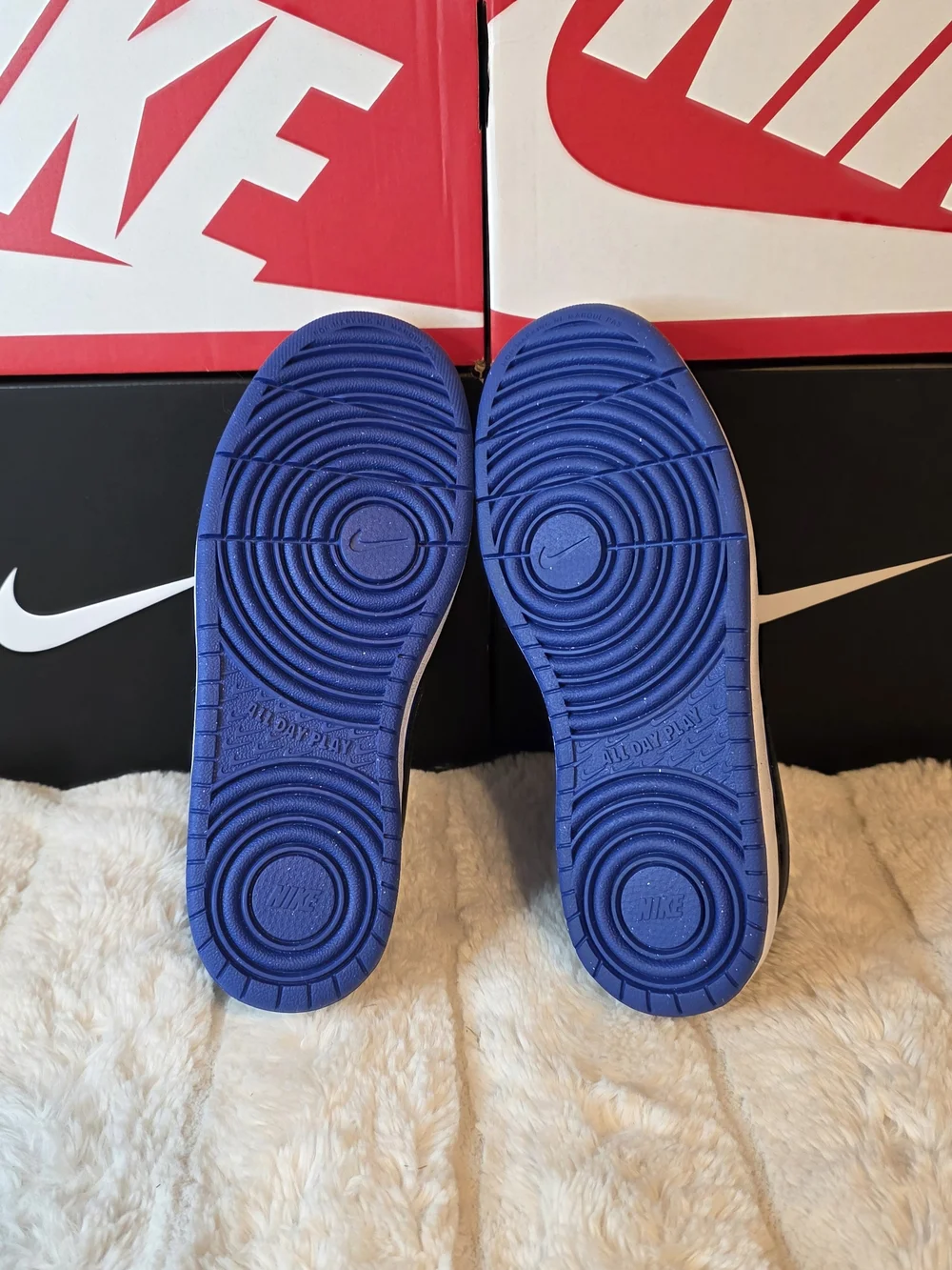 Nike Low Top Sneakers — Black & Royal Blue